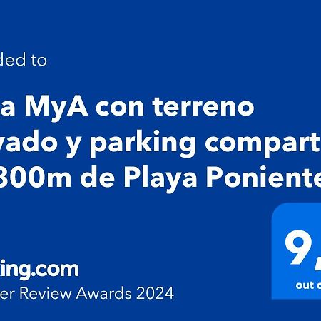 Casa Mya Con Terreno Privado Y Parking Compartido - A 800M De Playa Poniente Villa Benidorm Exterior photo