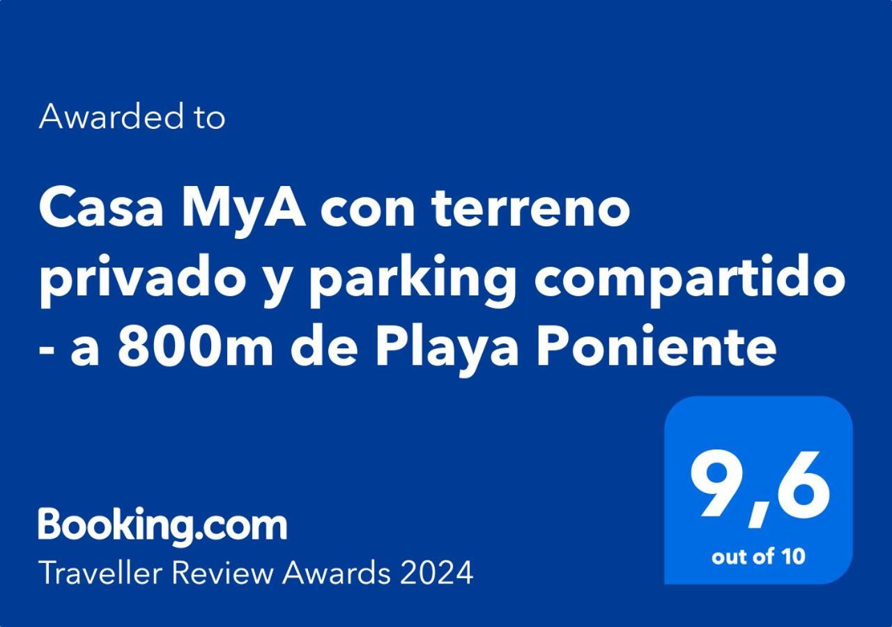 Casa Mya Con Terreno Privado Y Parking Compartido - A 800M De Playa Poniente Villa Benidorm Exterior photo